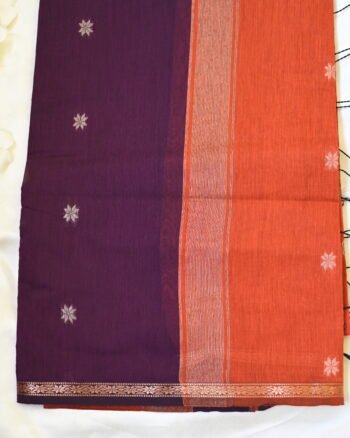 Elegant Maheshwari Cotton Saree with Traditional Weave