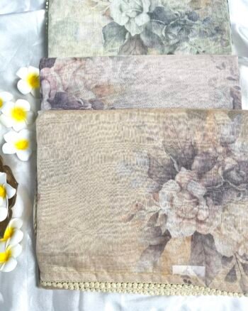 Elegant Organza Tissue Saree for Festive Occasions