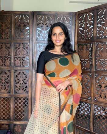 Elegant Handwoven Kota Doria Saree for Graceful Look