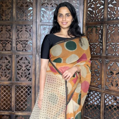 Handblock print sarees