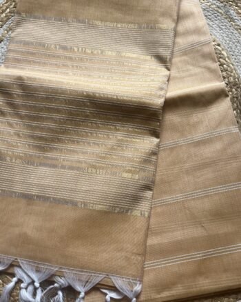 Elegant Handwoven Linen Cotton Saree for Everyday Grace