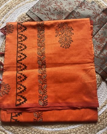 Traditional South Cotton Saree for Daily Elegance