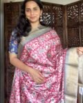 Elegant korean semi tussar saree