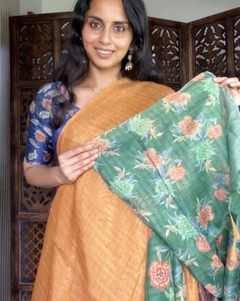 Elegant Khadi Tissue Saree for Festive Wear