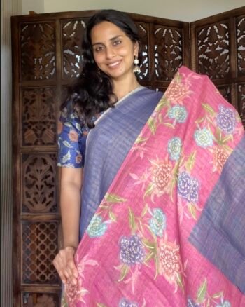 Elegant Khadi Tissue Saree for Festive Wear
