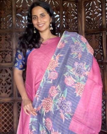 Elegant Khadi Tissue Saree for Festive Wear