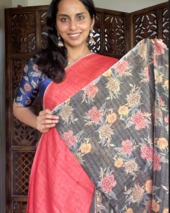 Elegant Khadi Tissue Saree for Festive Wear
