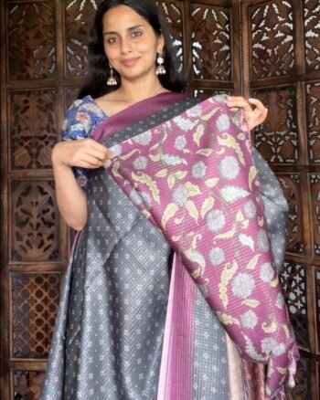 Stylish Semi Tussar Tissue Saree for All Occasions