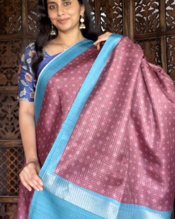 Stylish Semi Tussar Tissue Saree for All Occasions