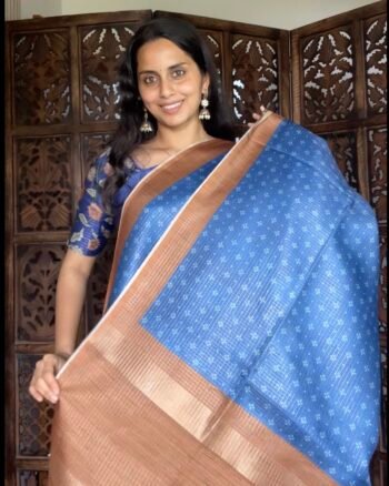 Stylish Semi Tussar Tissue Saree for All Occasions