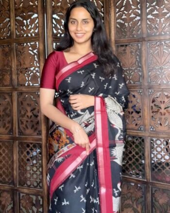 Graceful Mageshwari Semi Silk Saree for Elegant Traditional Look