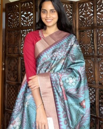 Premium Semi Tussar Saree for Timeless Elegance