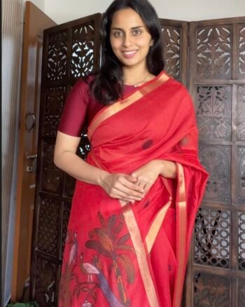 Elegant Handwoven Jamadani Cotton Saree for Timeless Grace