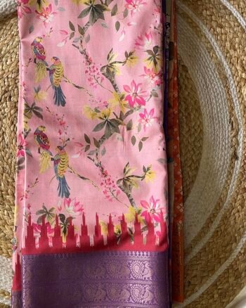 Semi Tussar Saree with Kalamkari Prints – Timeless Ethnic Elegance