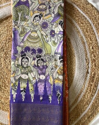 Semi Tussar Saree with Kalamkari Prints – Timeless Ethnic Elegance