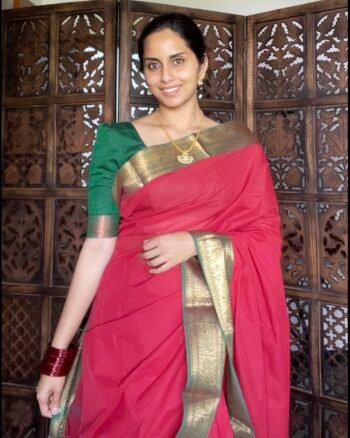 Premium Handwoven Kanchi Cotton Sarees for Timeless Elegance