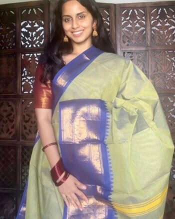 Premium Handwoven Kanchi Cotton Sarees for Timeless Elegance