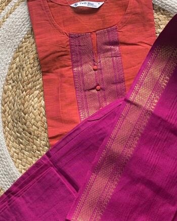 Chettinad Cotton 3 Piece Set for Elegant Comfort