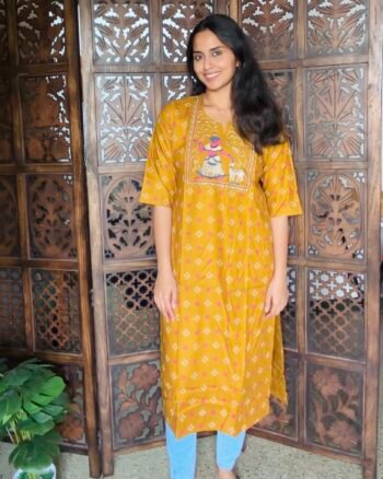 Embroidered Long Kurti