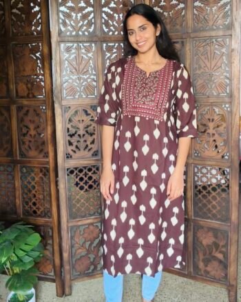 Embroidered Long Kurti