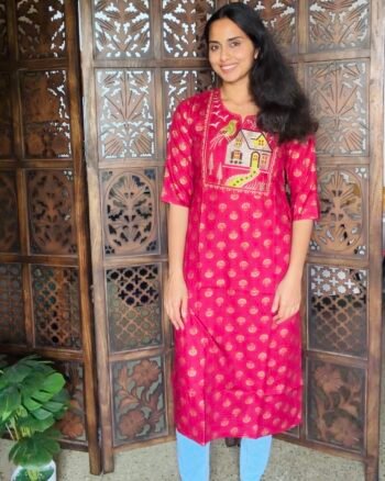Embroidered Long Kurti