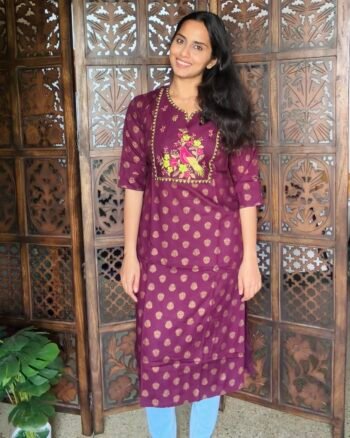 Embroidered Long Kurti