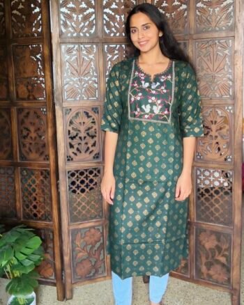 Embroidered Long Kurti