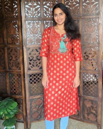 Embroidered Long Kurti