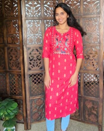 Embroidered Long Kurti