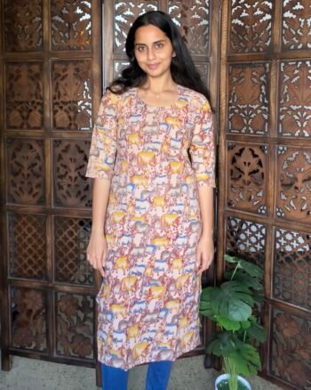 Elegant Handcrafted Kalamkari Kurtis for Women