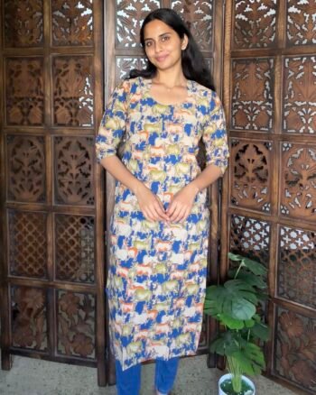 Elegant Handcrafted Kalamkari Kurtis for Women