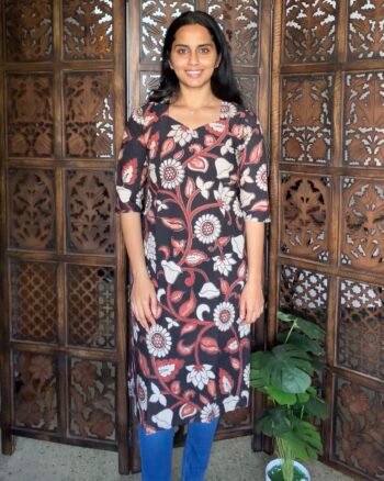 Elegant Handcrafted Kalamkari Kurtis for Women