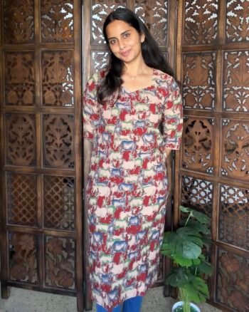 Elegant Handcrafted Kalamkari Kurtis for Women